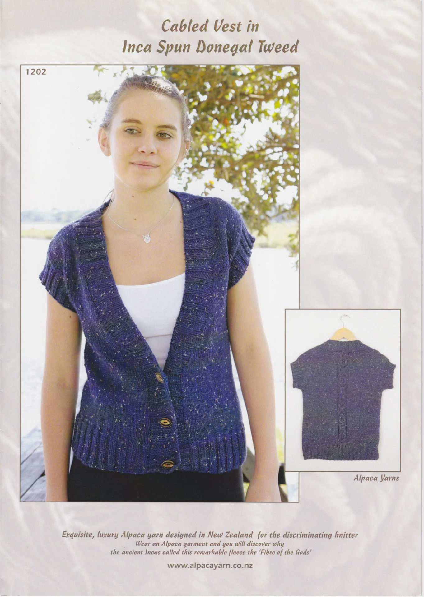 Alpaca Yarns 10 Ply 1202 Tweed Ladies Vest