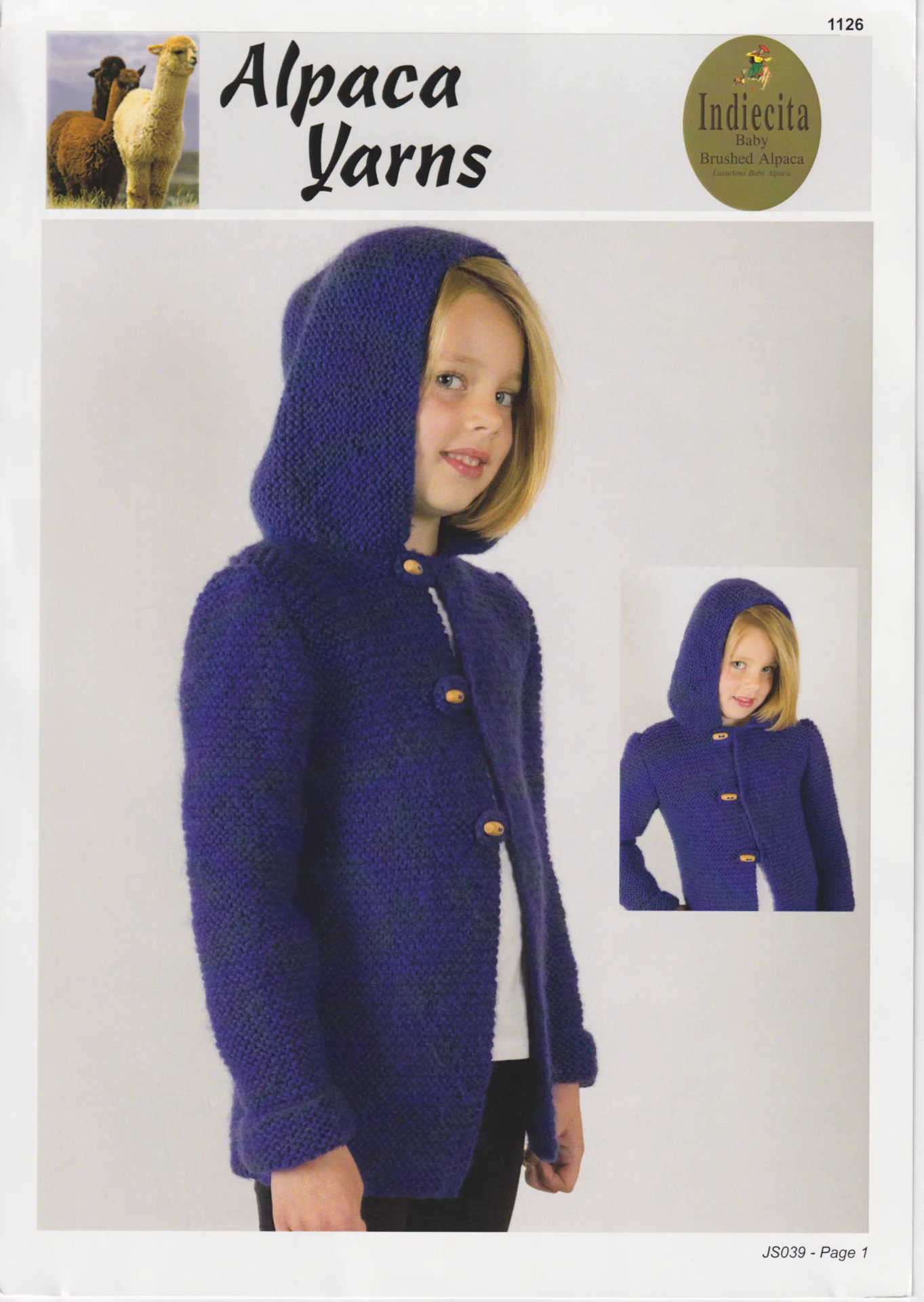 Alpaca Yarns 1126 Kids Jacket/Hoodie