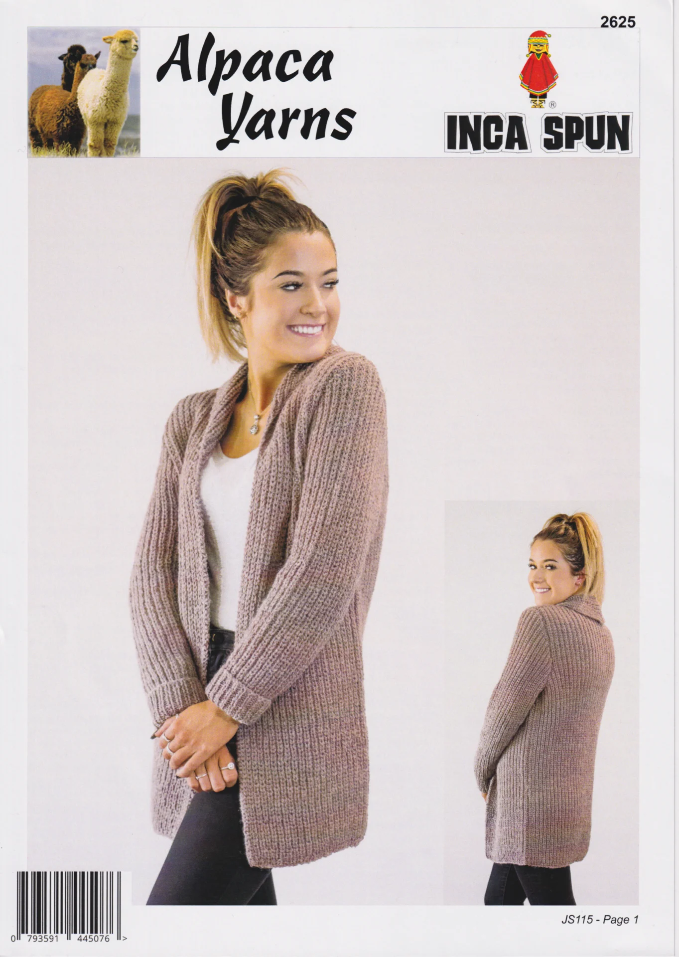 Alpaca Yarns 2625 Inca 10 Ply Rib Jacket