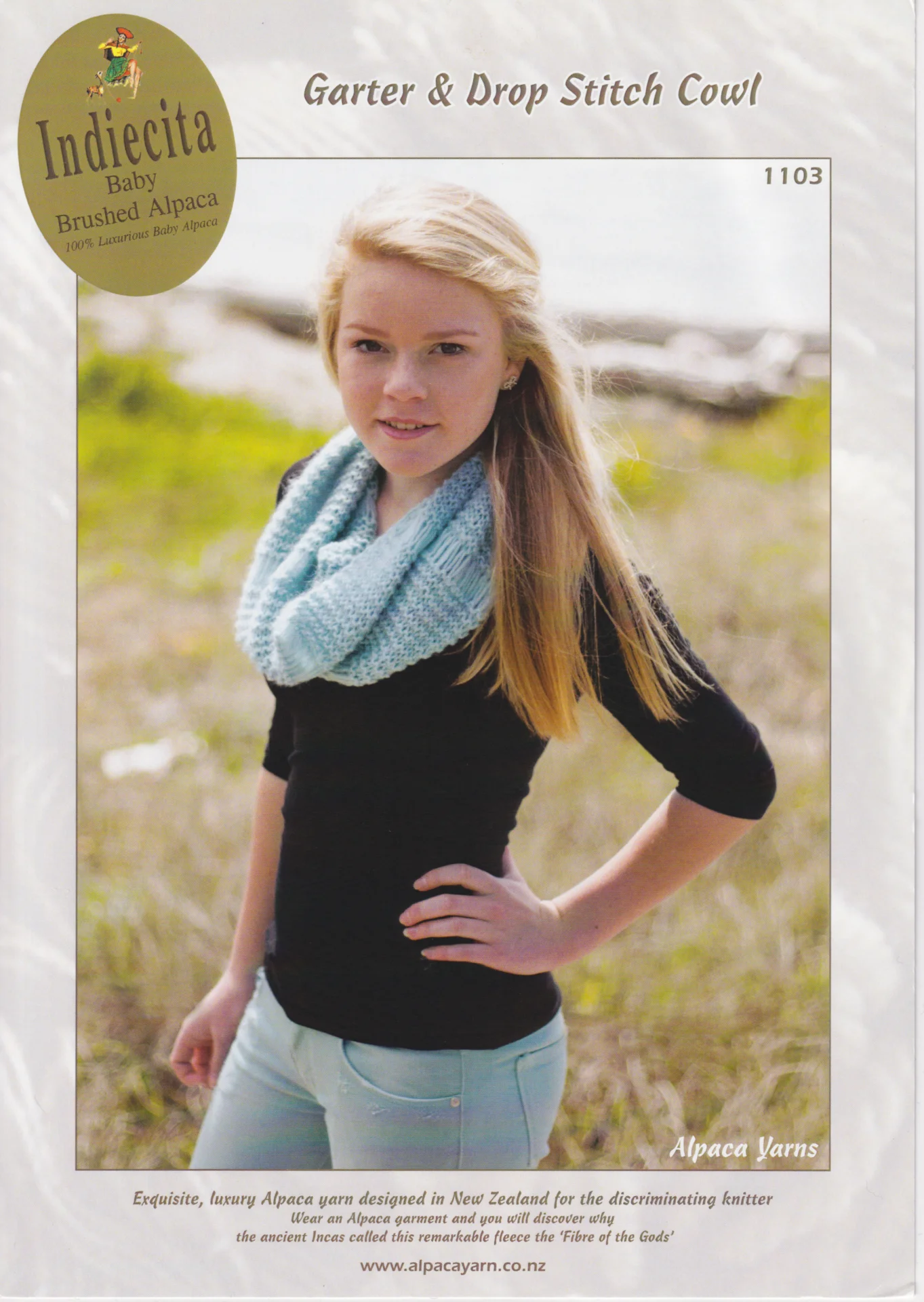Alpaca Yarns Baby Brushed Pattern Cowl 1103