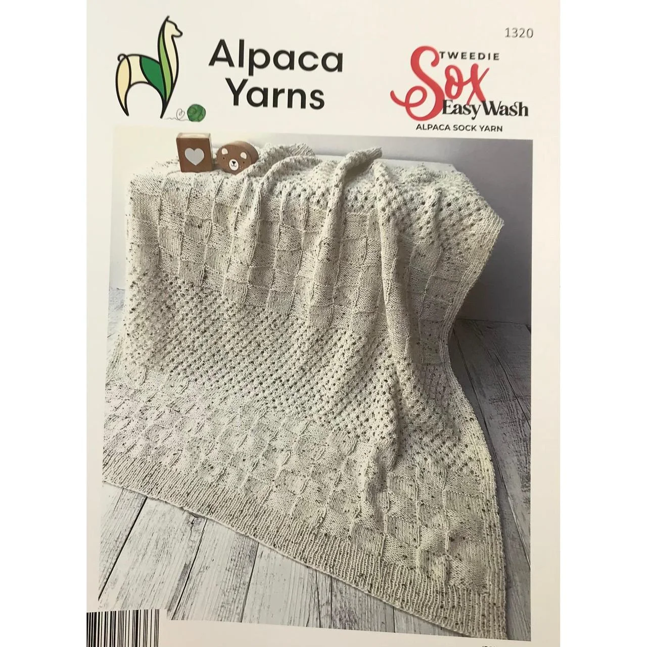 Alpaca Yarns Pattern 1320 Tweedie Sox Blanket