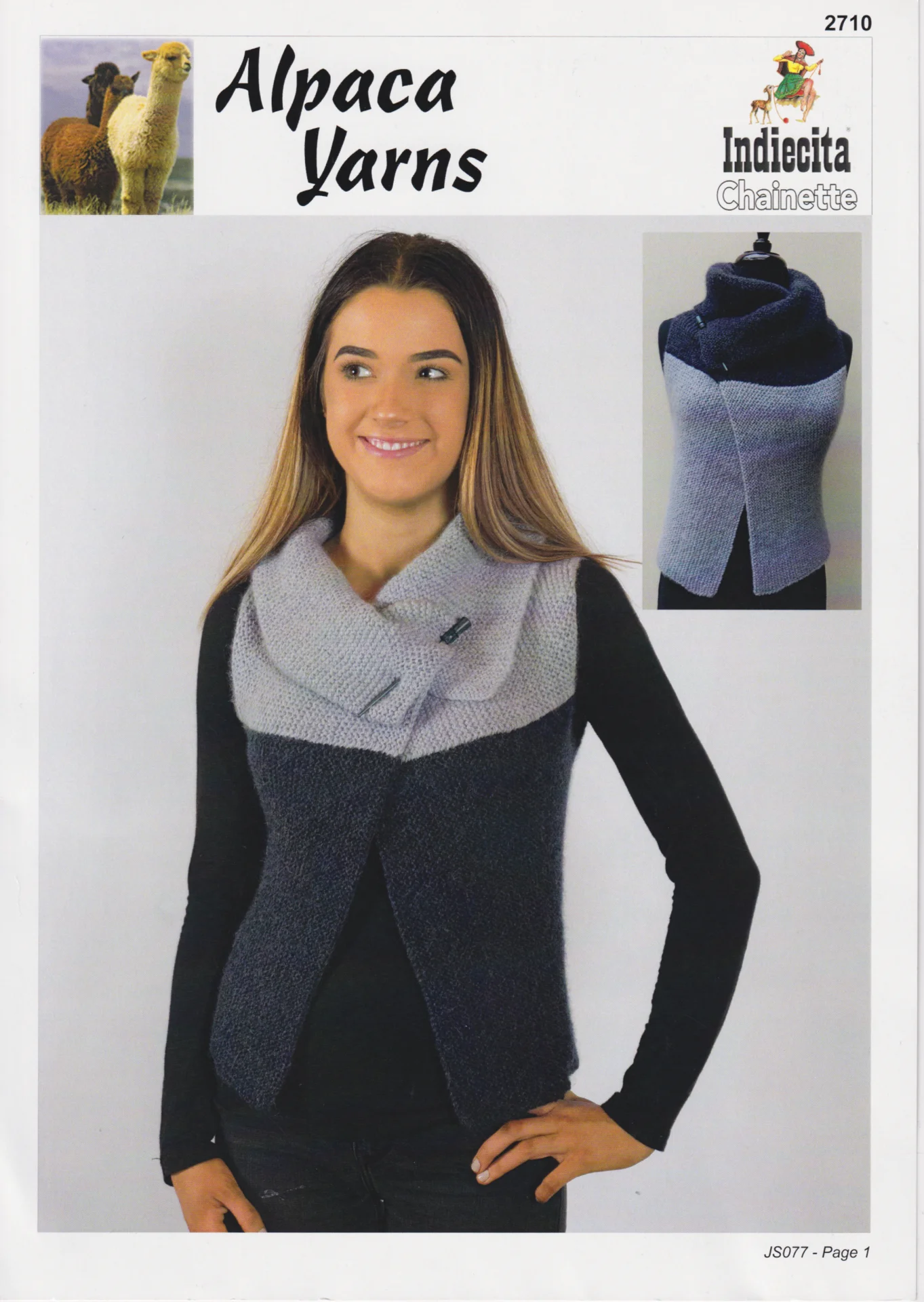 Alpaca Yarns Pattern 2710 Chainette Wrap