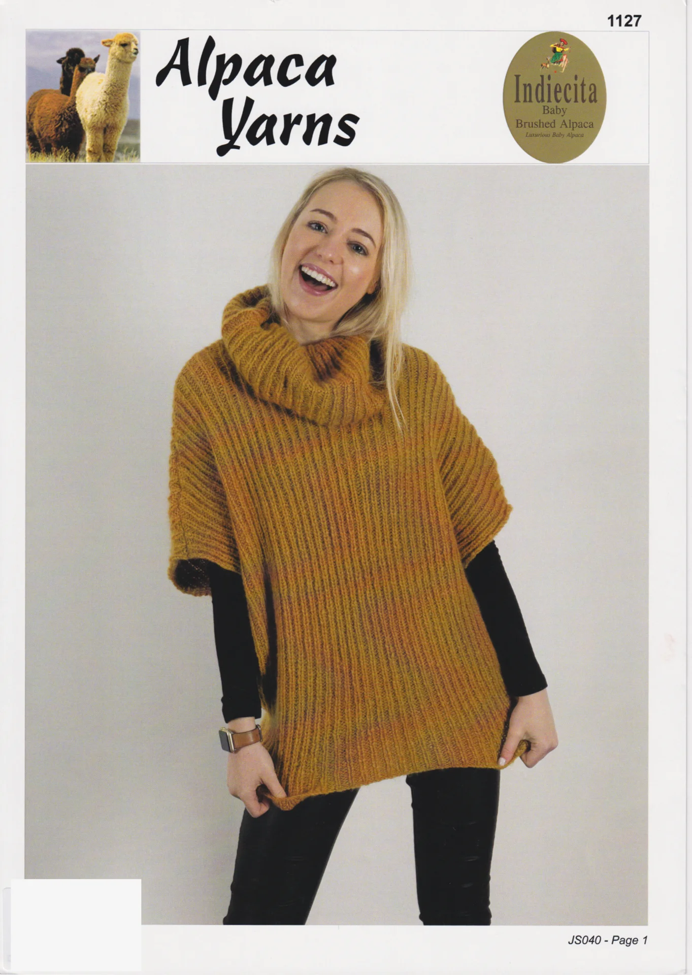 Alpaca Yarns Pattern Baby Brushed Sloppy Vest 1127