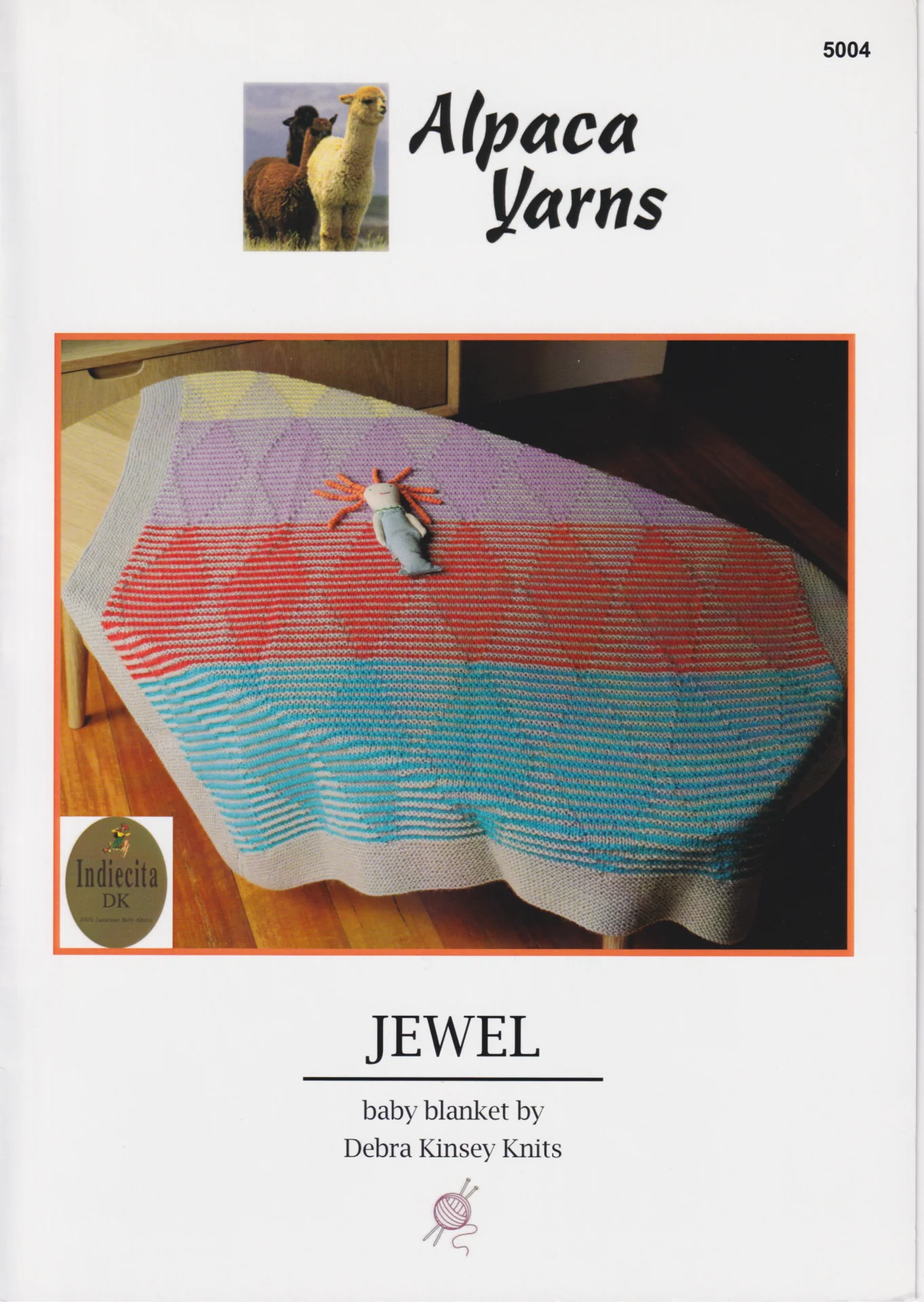 Alpaca Yarns Pattern Jewel Baby Blanket 5004