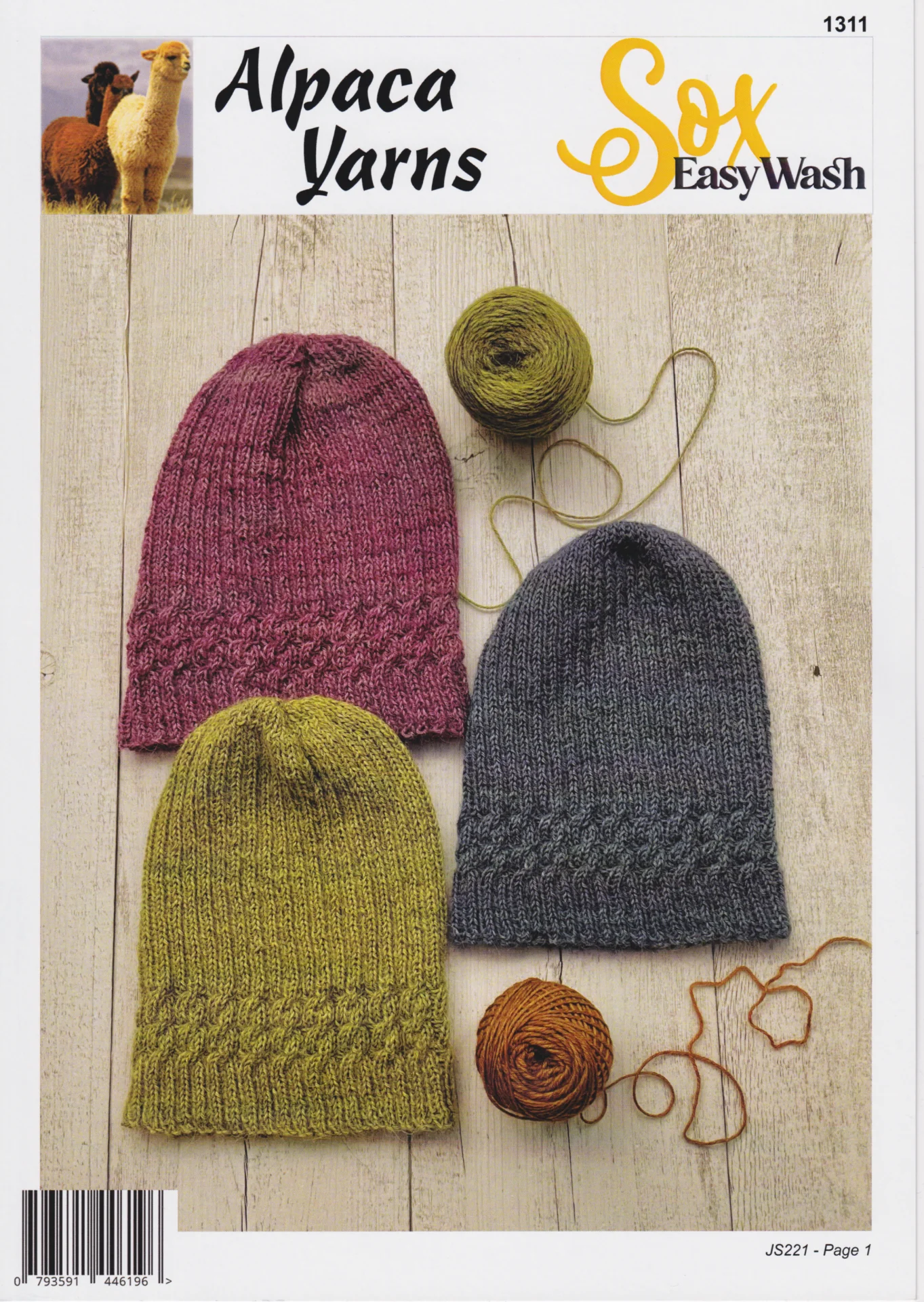 Alpaca Yarns Pattern Sox 6 1311 Cable Beanie