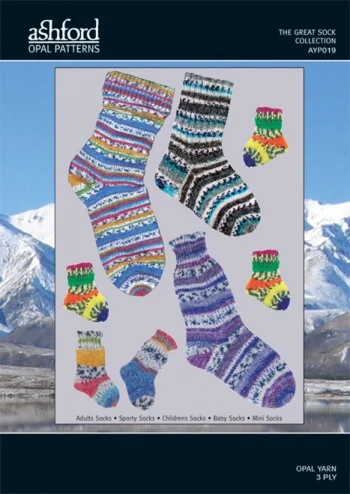 Ashford Pattern Opal Great Sock Collection