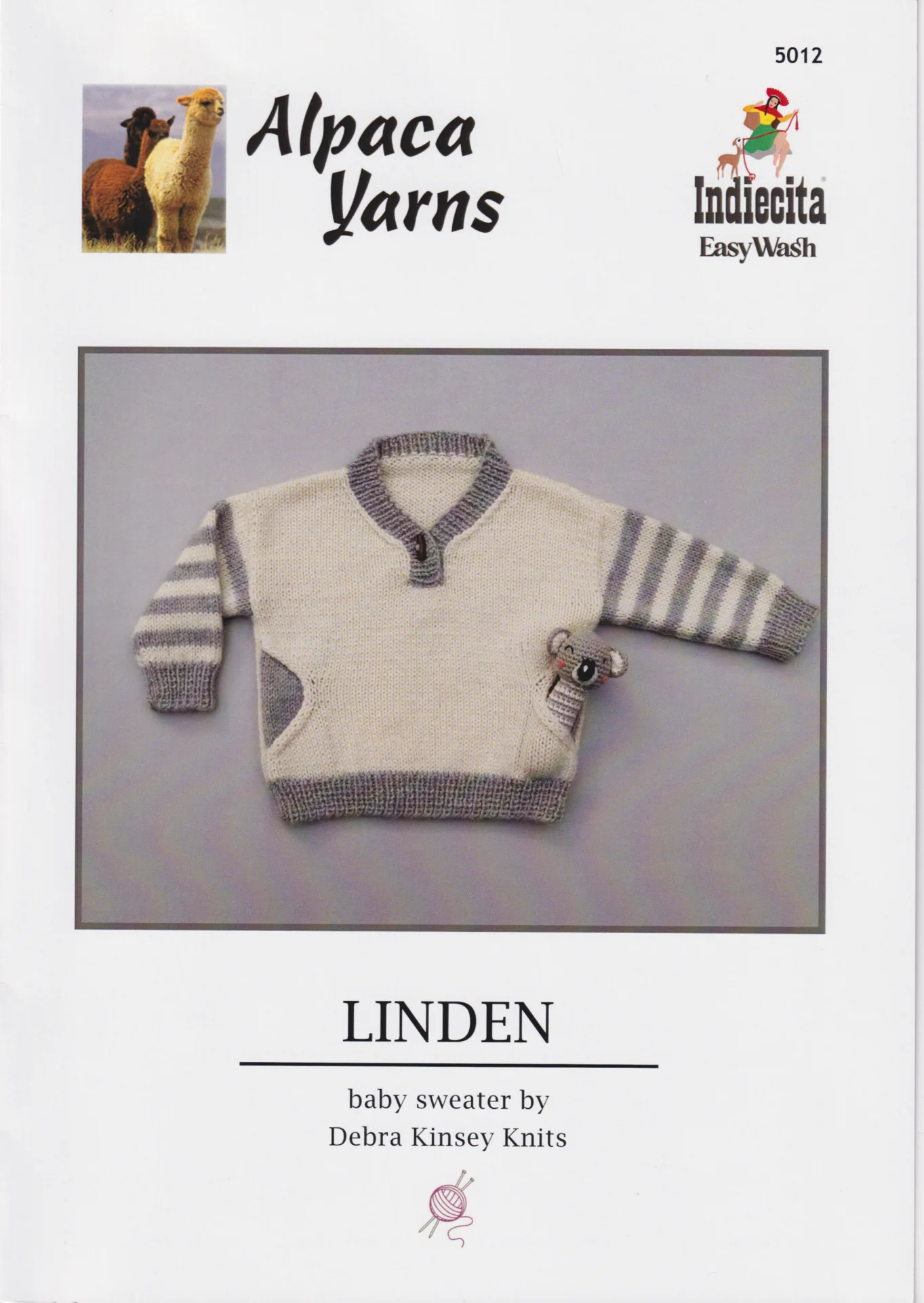Ashford Yarn Pattern 5012 8 Ply Baby Sweater