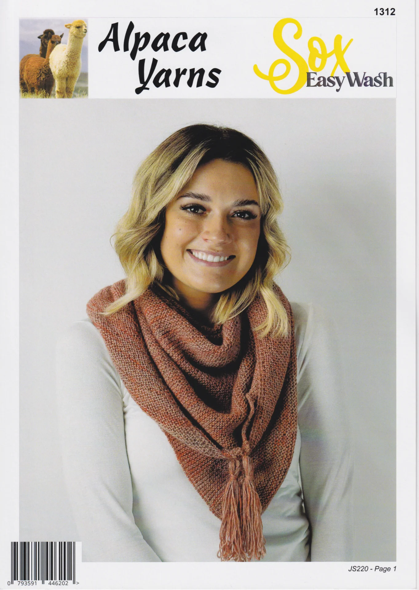 Ashford Yarn Pattern Sox 6 1312 Tri Scarf
