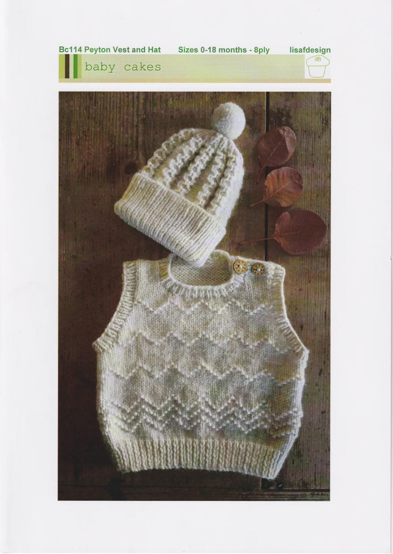 Baby Cakes 114 Peyton Vest Hat