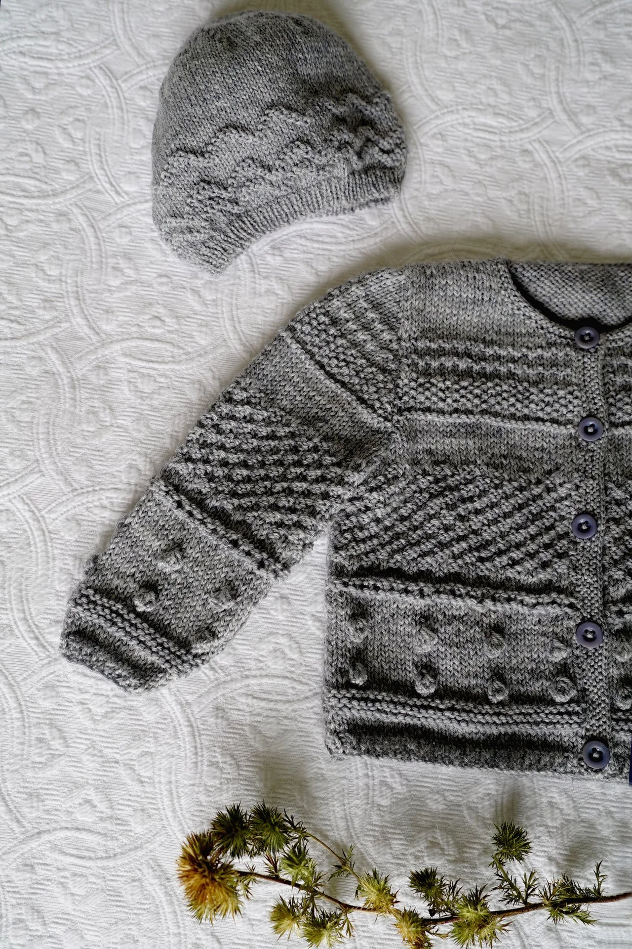 Baby Cakes 91 Frankie Cardigan and Hat