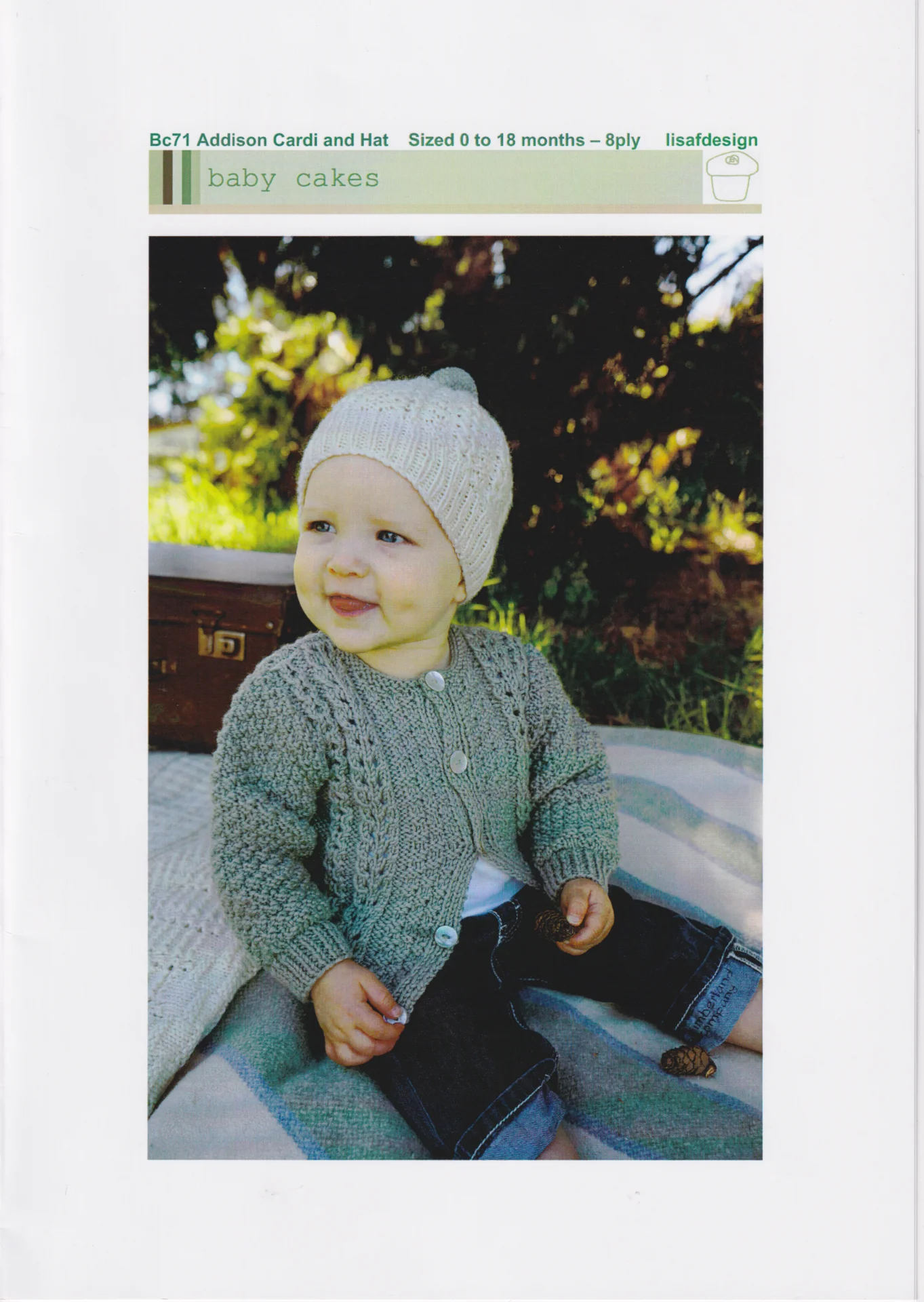 Baby Cakes BC 71 Addison Cardi Hat