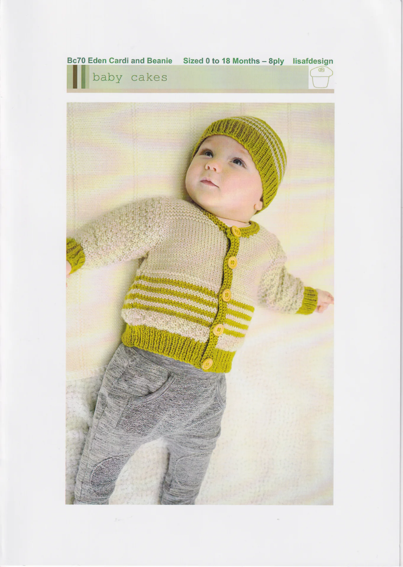 Baby Cakes Bc70 Eden Cardi and Beanie