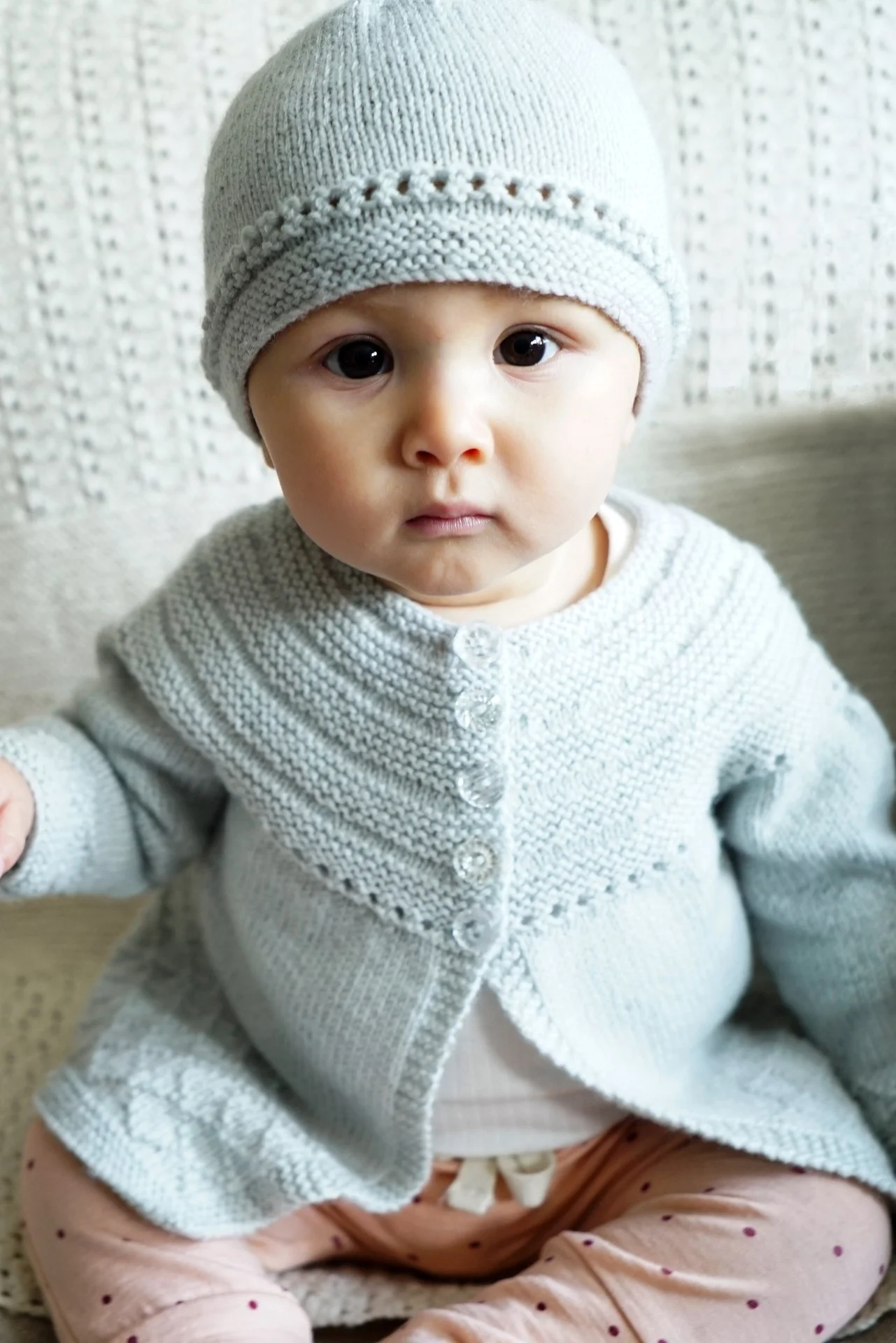 Baby Cakes Bc86 Amelia Ann Cardigan and Hat
