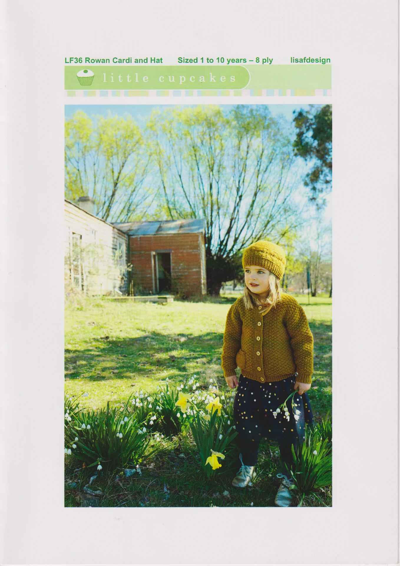 Baby Cakes LF36 Rowan Cardi and Hat