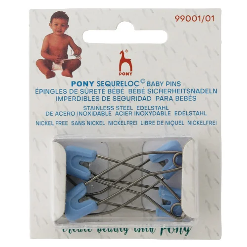 Baby Pins Safety Lock BLUE