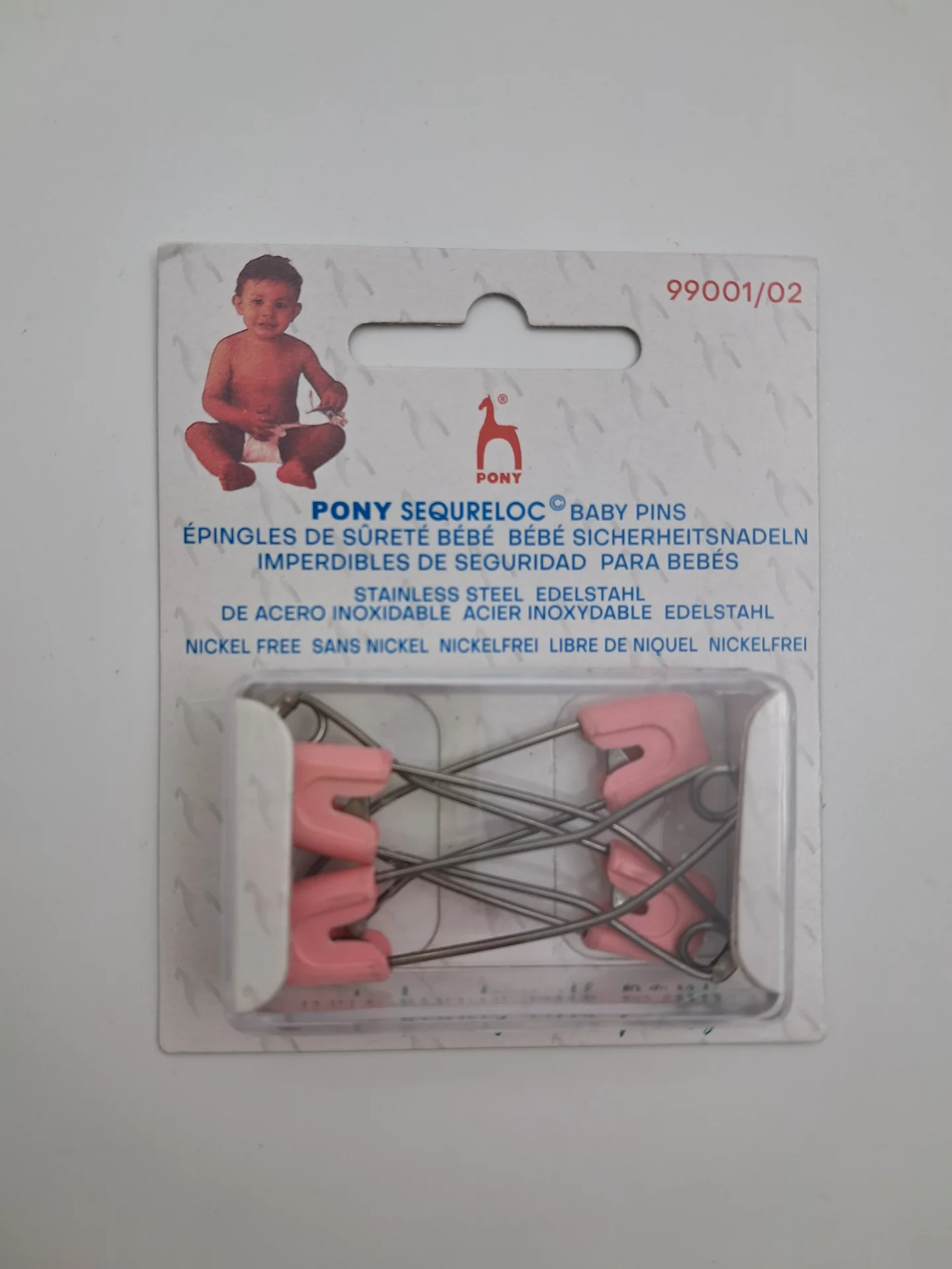 Baby Pins Safety Lock PINK