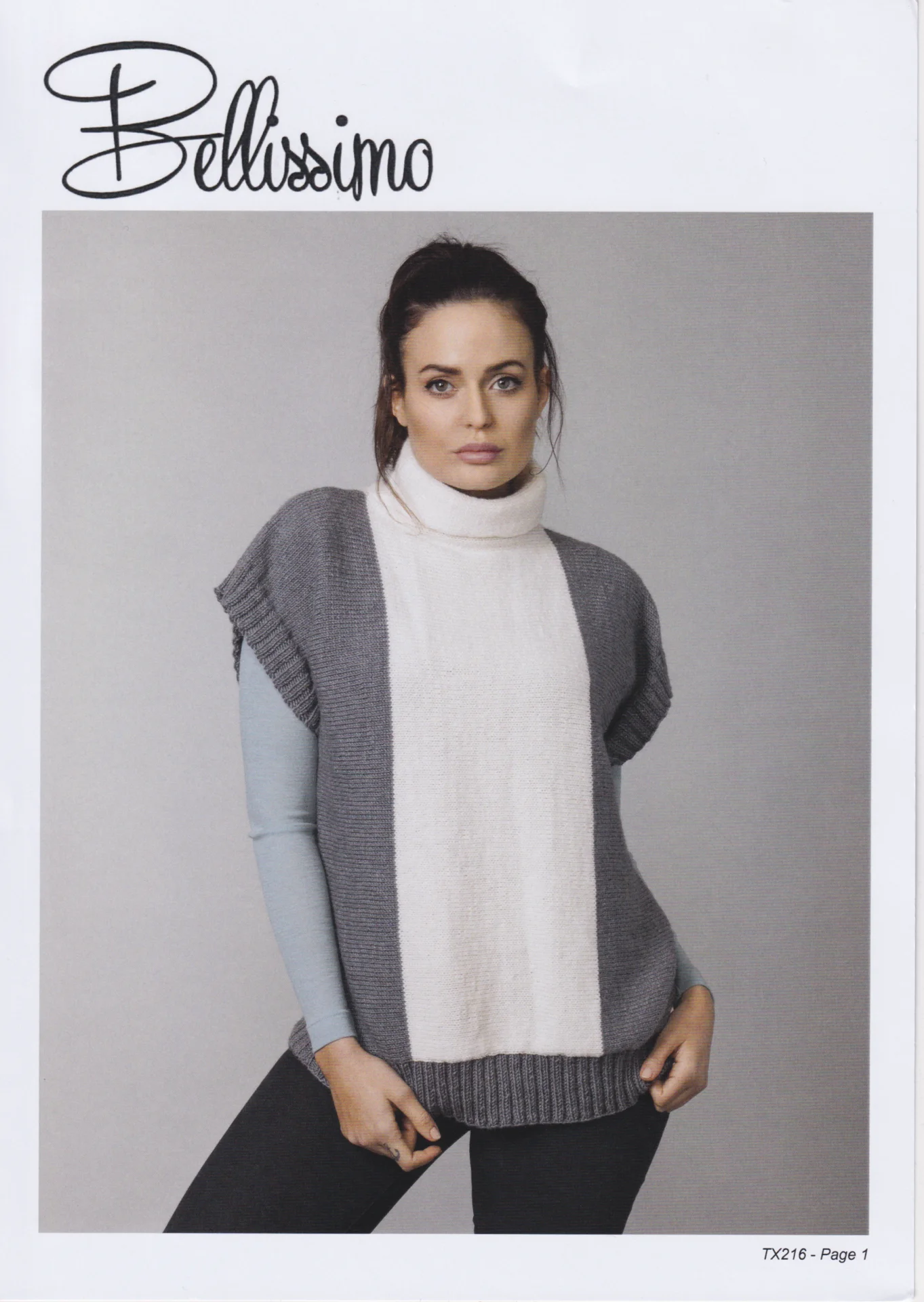 Bellissimo Pattern Two Colour Tunic 216
