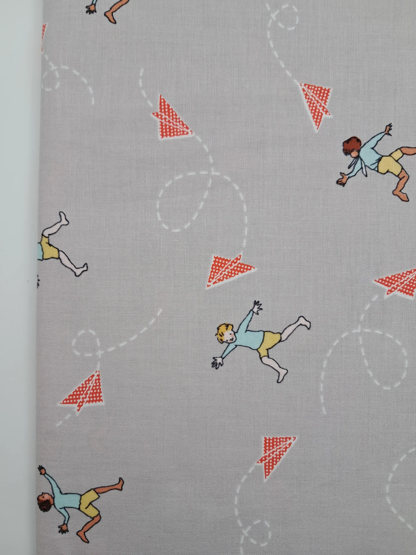 Children Sarah Jane Kites Boys On Grey