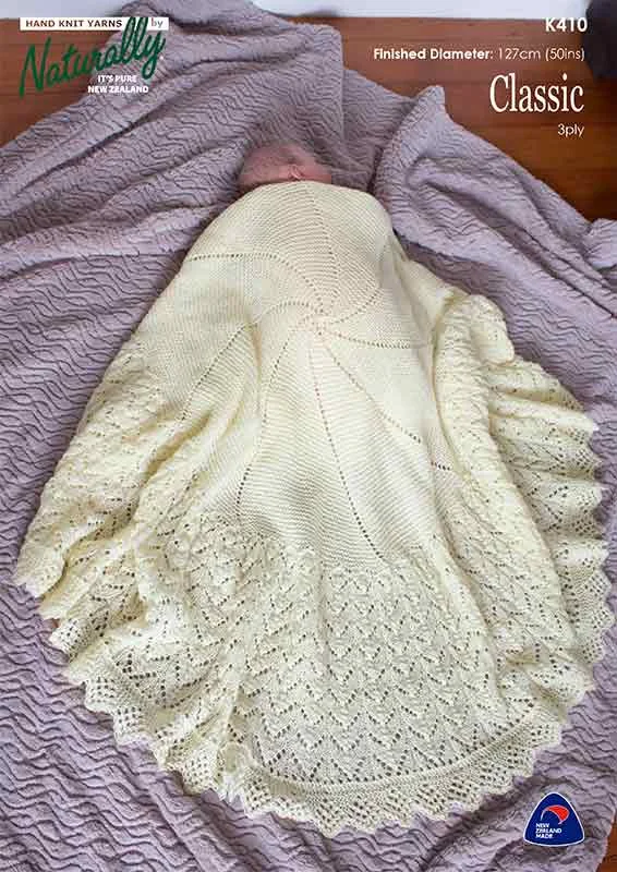 Classic Pattern 3 Ply Shawl K 410