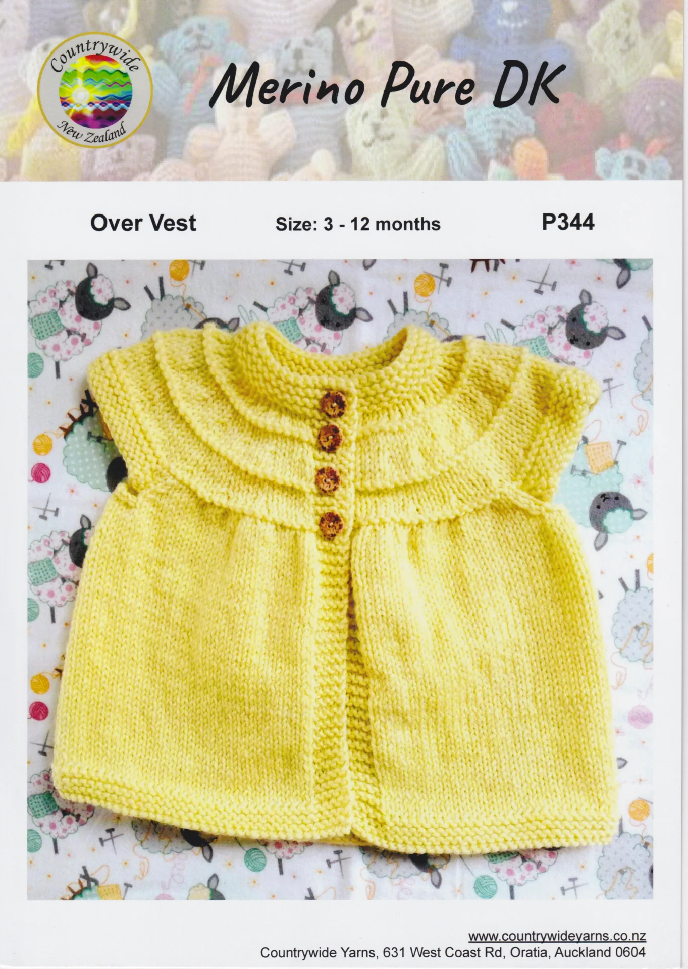 Countrywide Pattern Merino DK P344 Vest