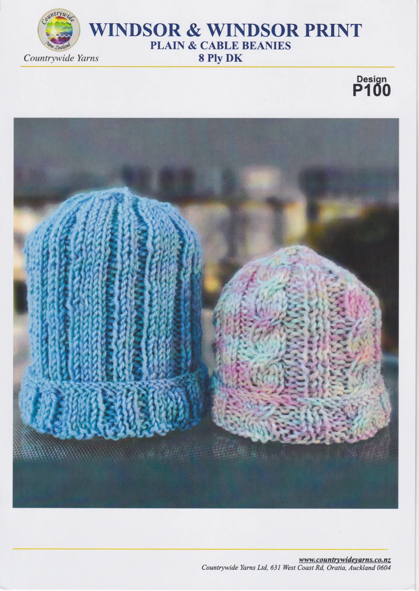 Countrywide Pattern P100 Windsor 8 Ply Beanie