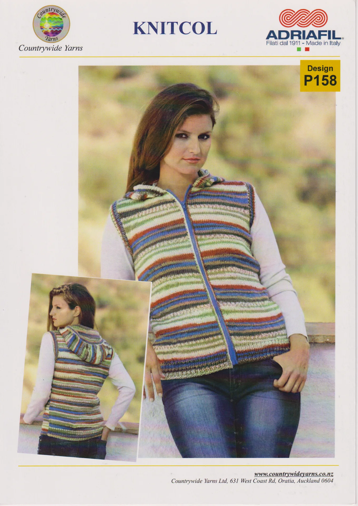 Countrywide Pattern P158 Knitcol Vest 8 Ply