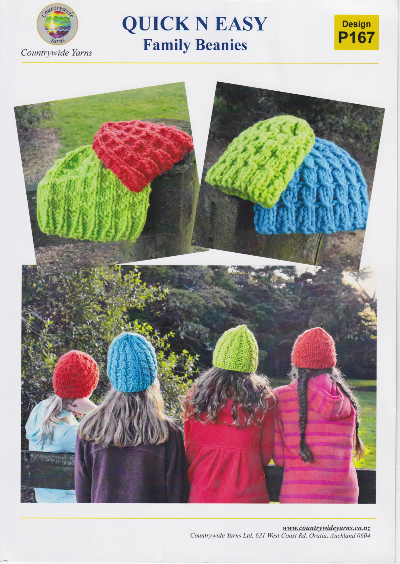 Countrywide Pattern P167 Quick N Easy Beanie