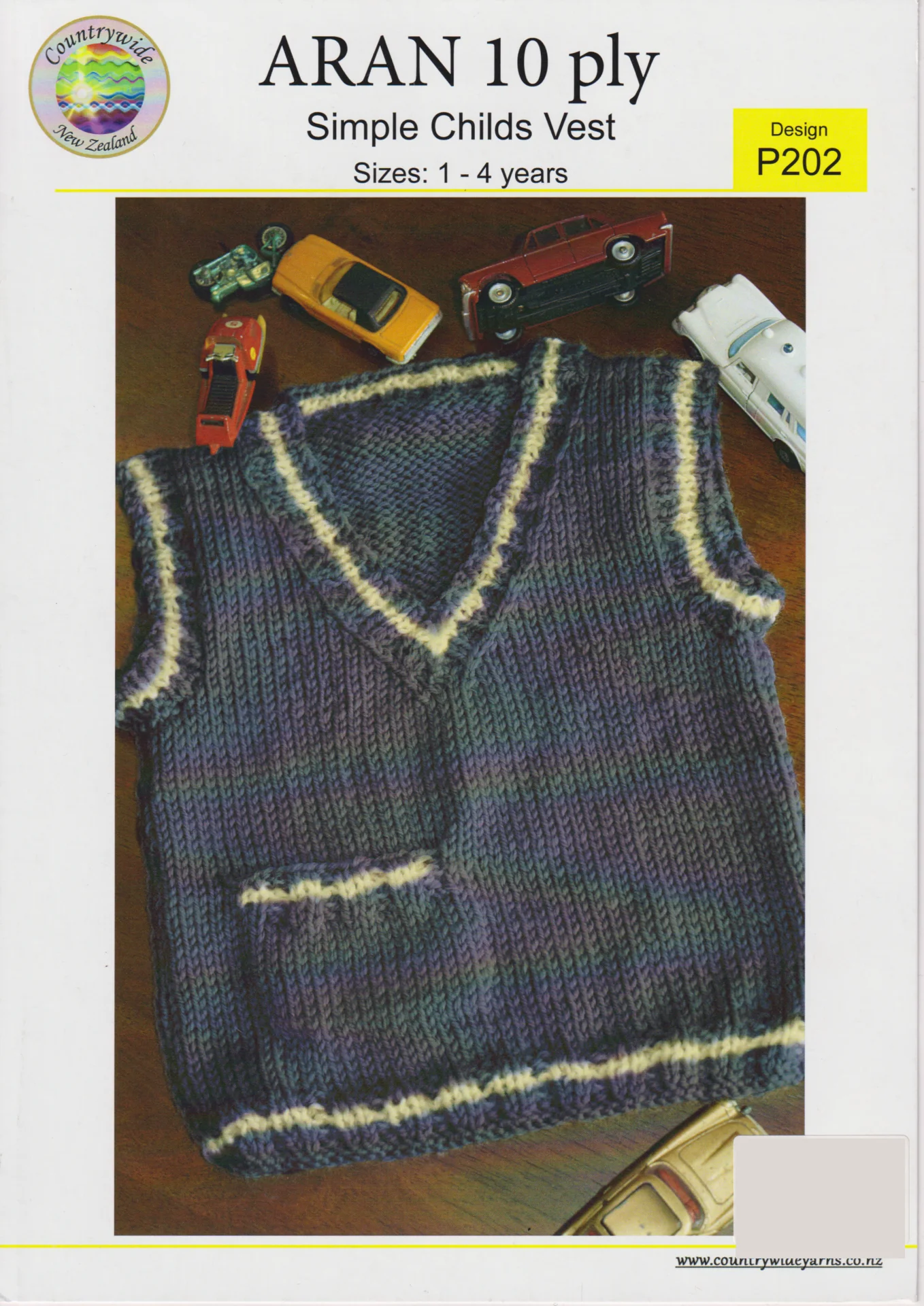 Countrywide Pattern P202 10 Ply Child Vest