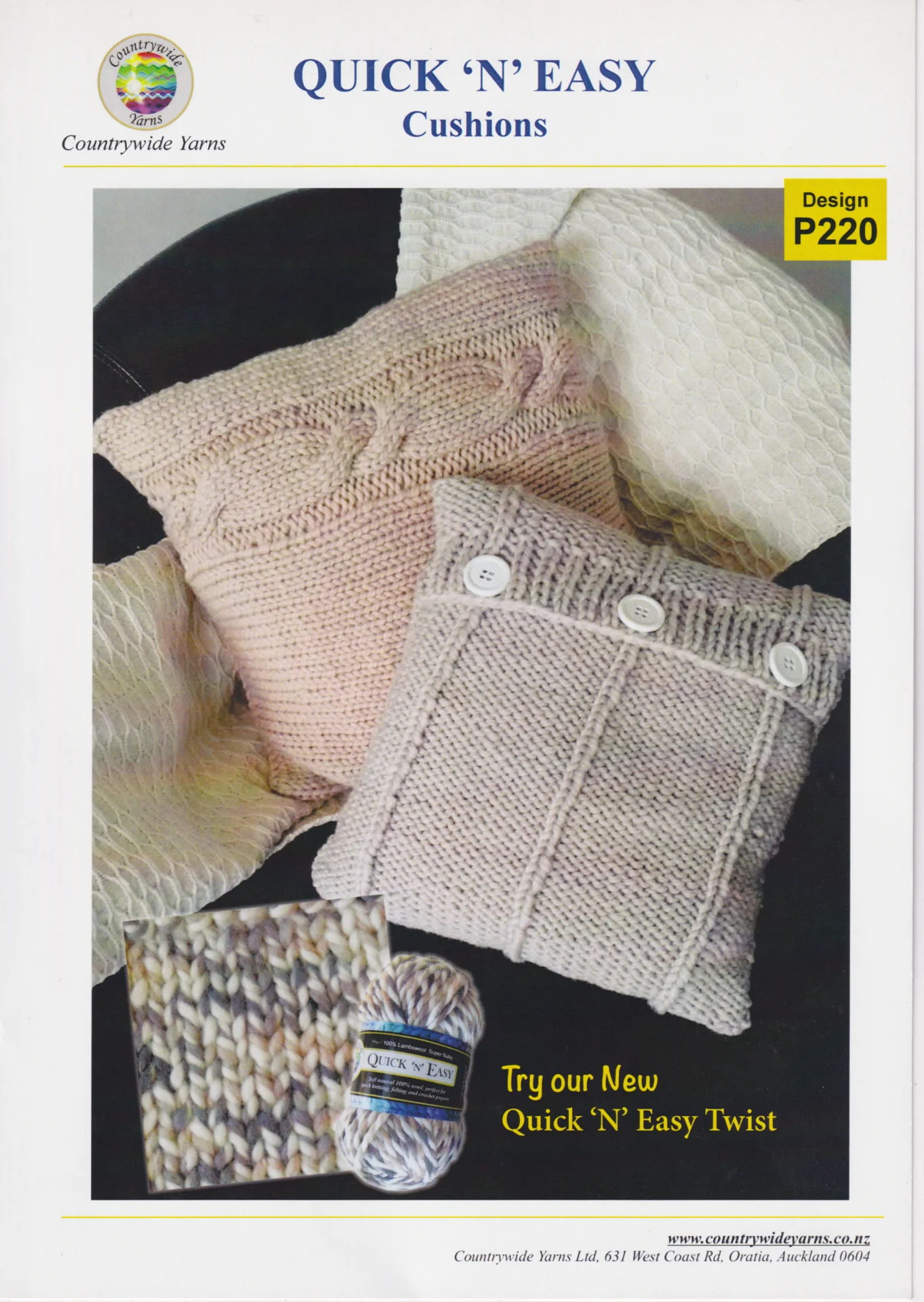 Countrywide Pattern P220 Quick N Easy Cushion