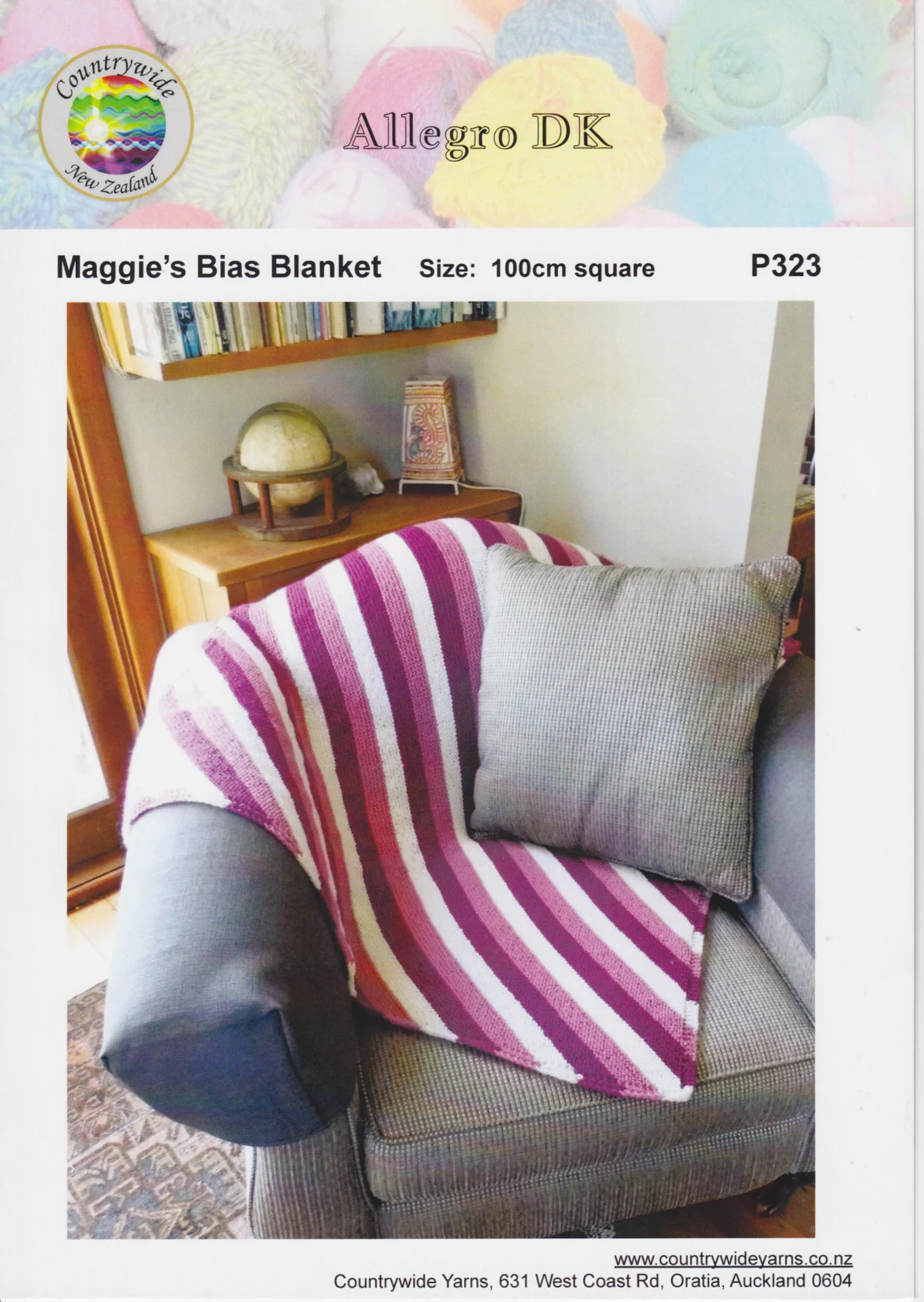 Countrywide Pattern P323 Bias Blanket 8 Ply