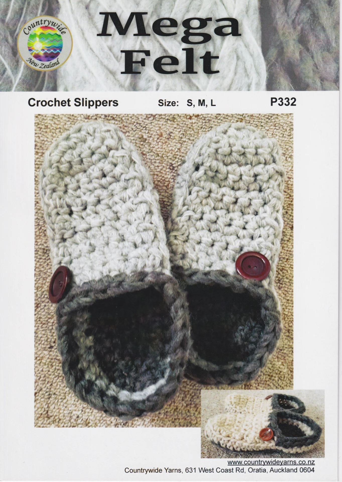Countrywide Pattern P332 Mega Felt Slippe