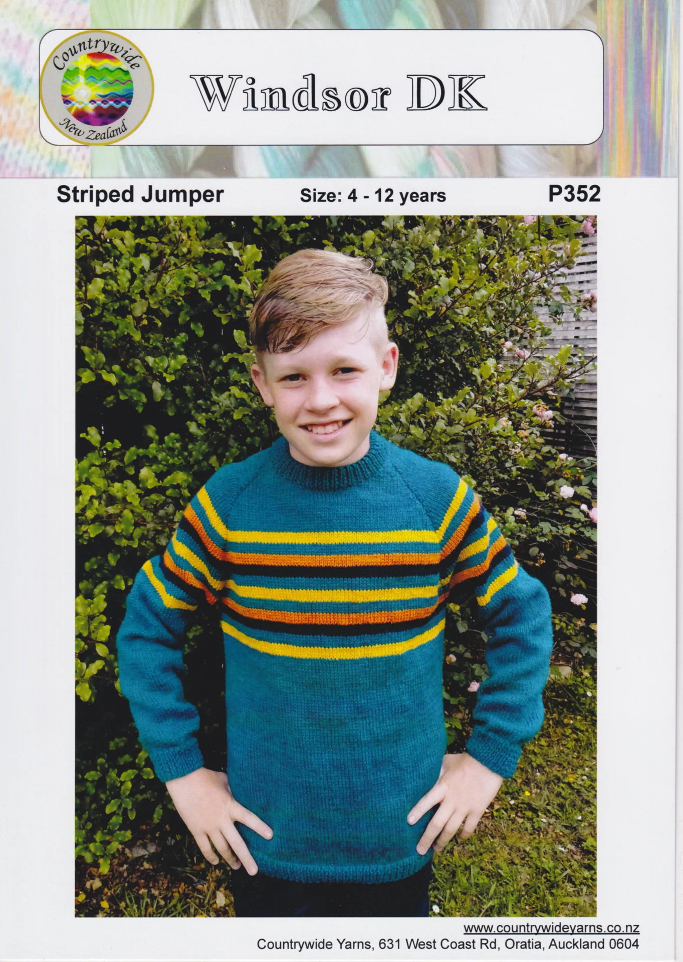 Countrywide Pattern P352 8 Ply Kids Jumper