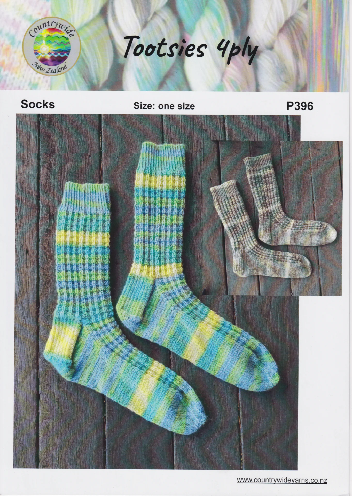 Countrywide Pattern P396 4 Ply Socks
