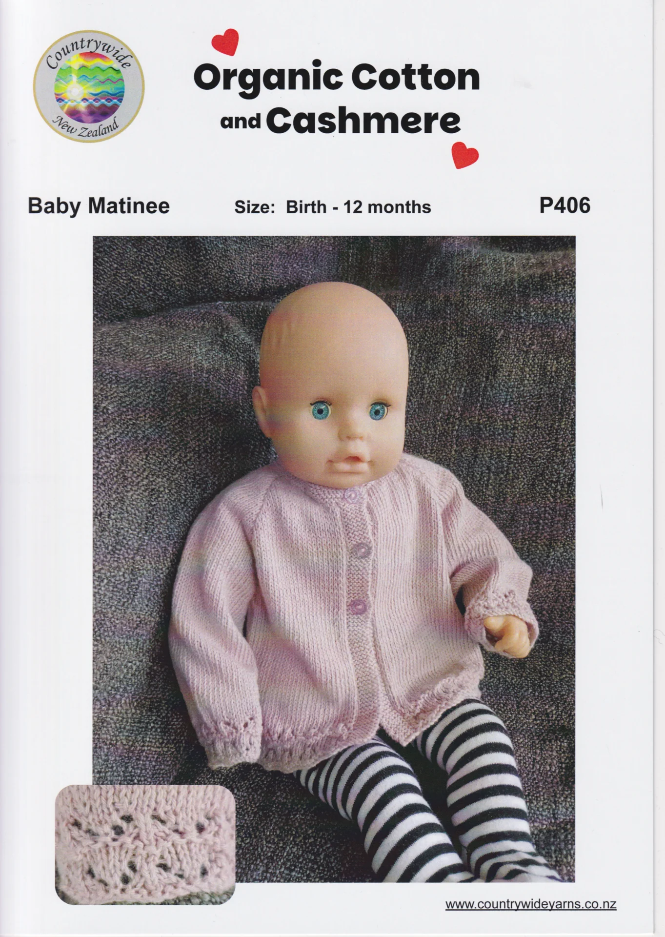 Countrywide Pattern P406 4 Ply Baby Matinee
