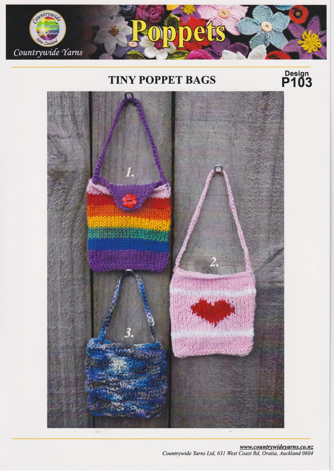 Countrywide Pattern Poppets Bags P103