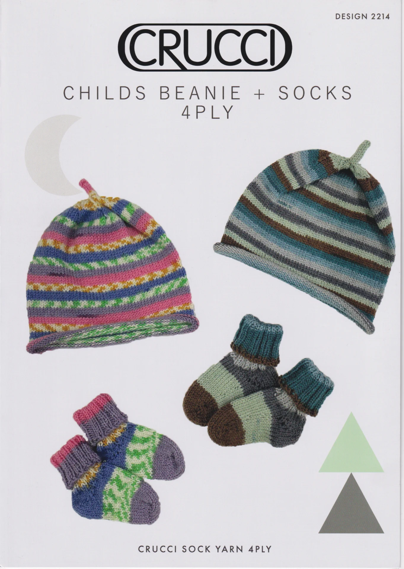 Crucci 2214 4 Ply Child Beanie and Socks
