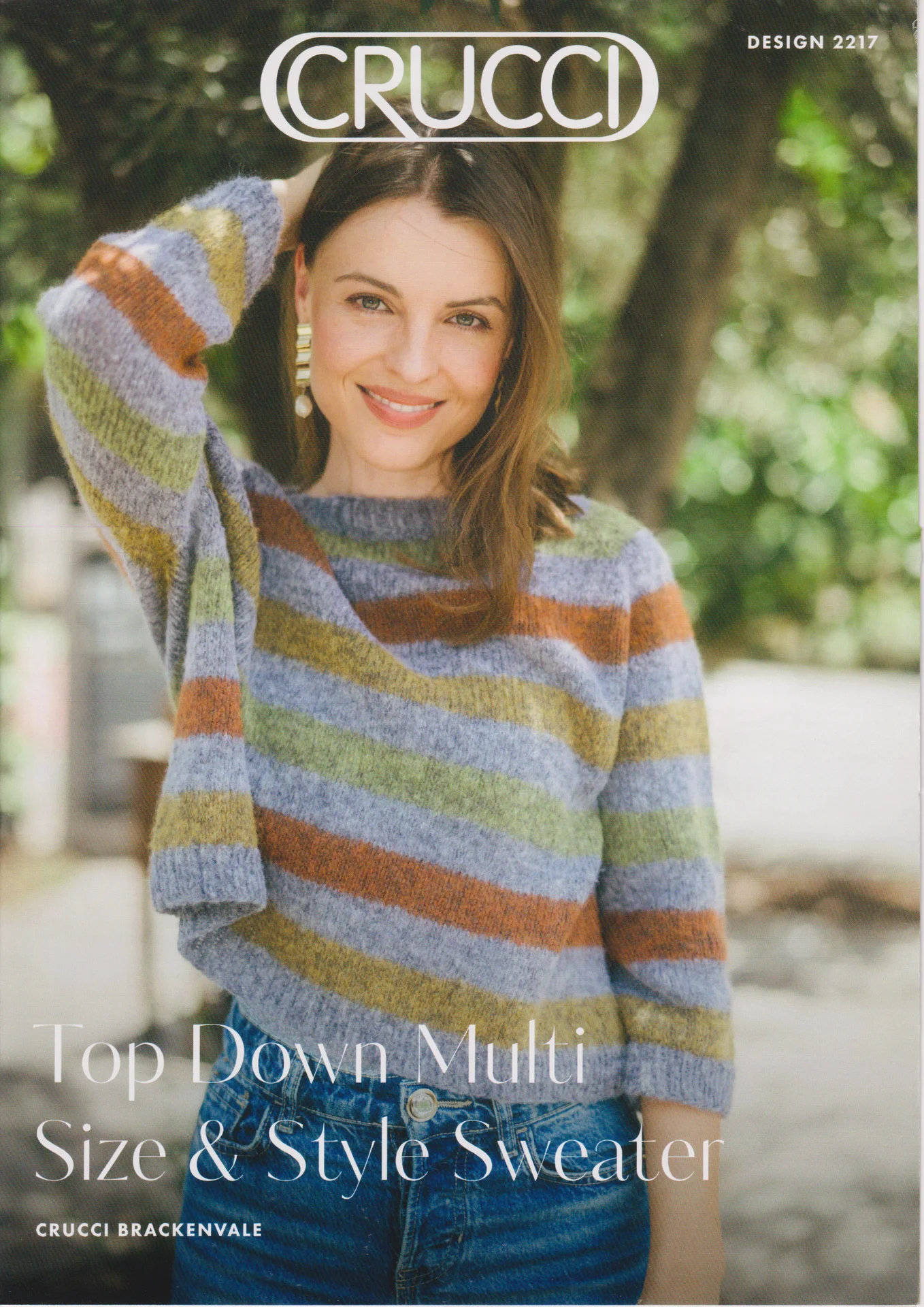 Crucci 2217 8 Ply Striped Sweater
