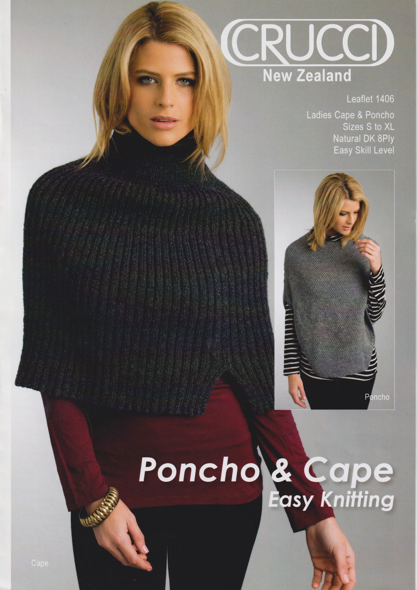 Crucci Pattern 1406 Cape and Poncho