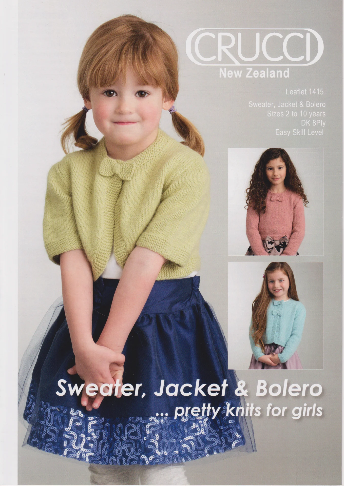 Crucci Pattern 1415 8 Ply Bolero Jacket