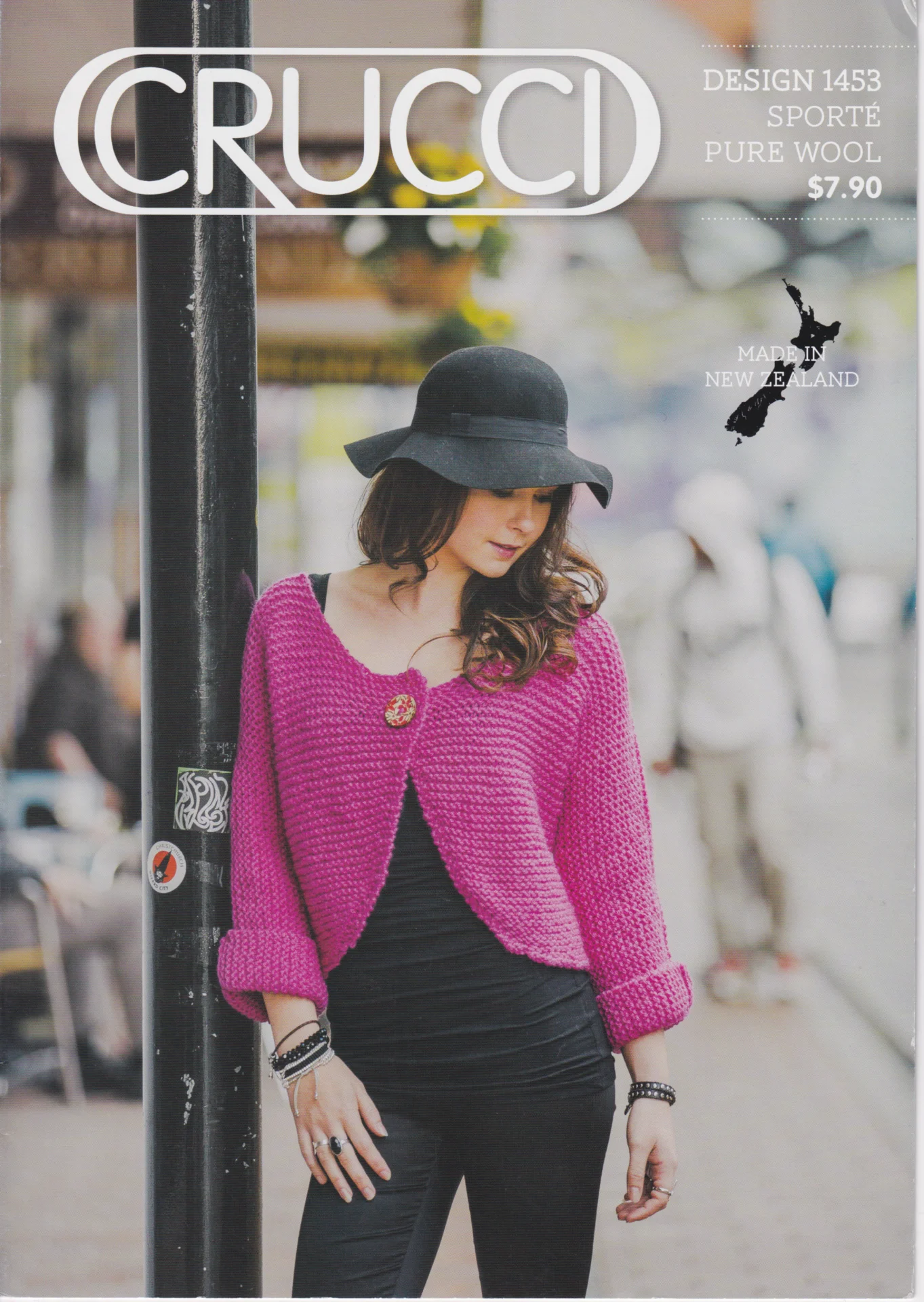 Crucci Pattern 1453 Sporte Cropped Cardigan