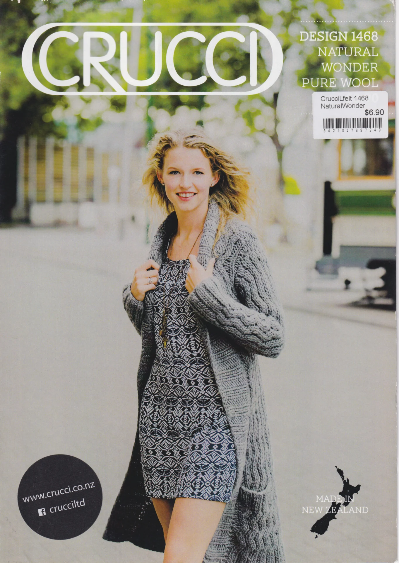 Crucci Pattern 1468 Natural Wonder Cardigan