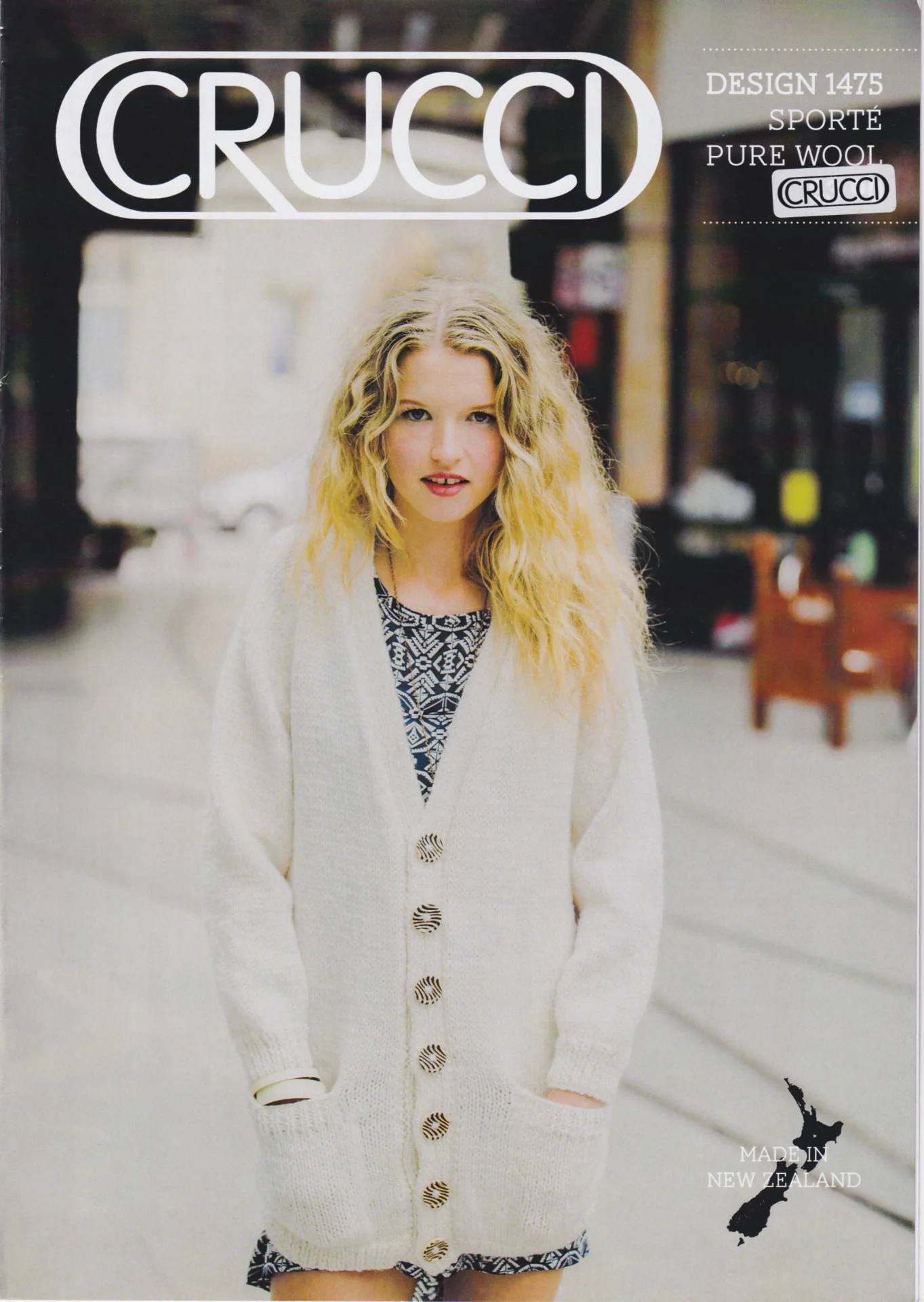 Crucci Pattern 1475 Sporte Cardigan
