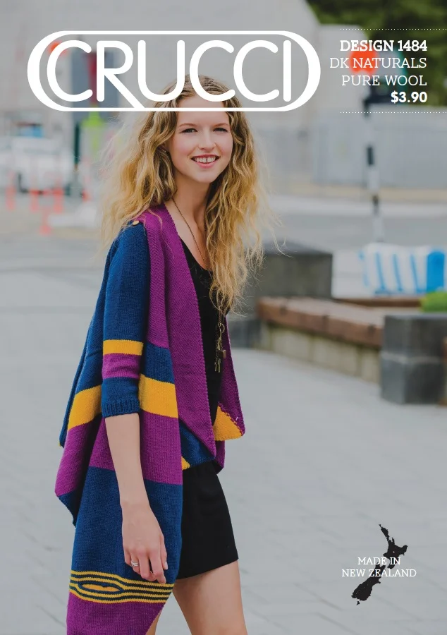 Crucci Pattern 1484 8 Ply Cardigan