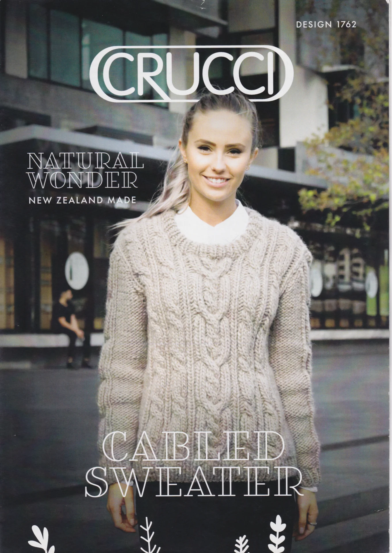 Crucci Pattern 1762 Natural Wonder Cable Sweater