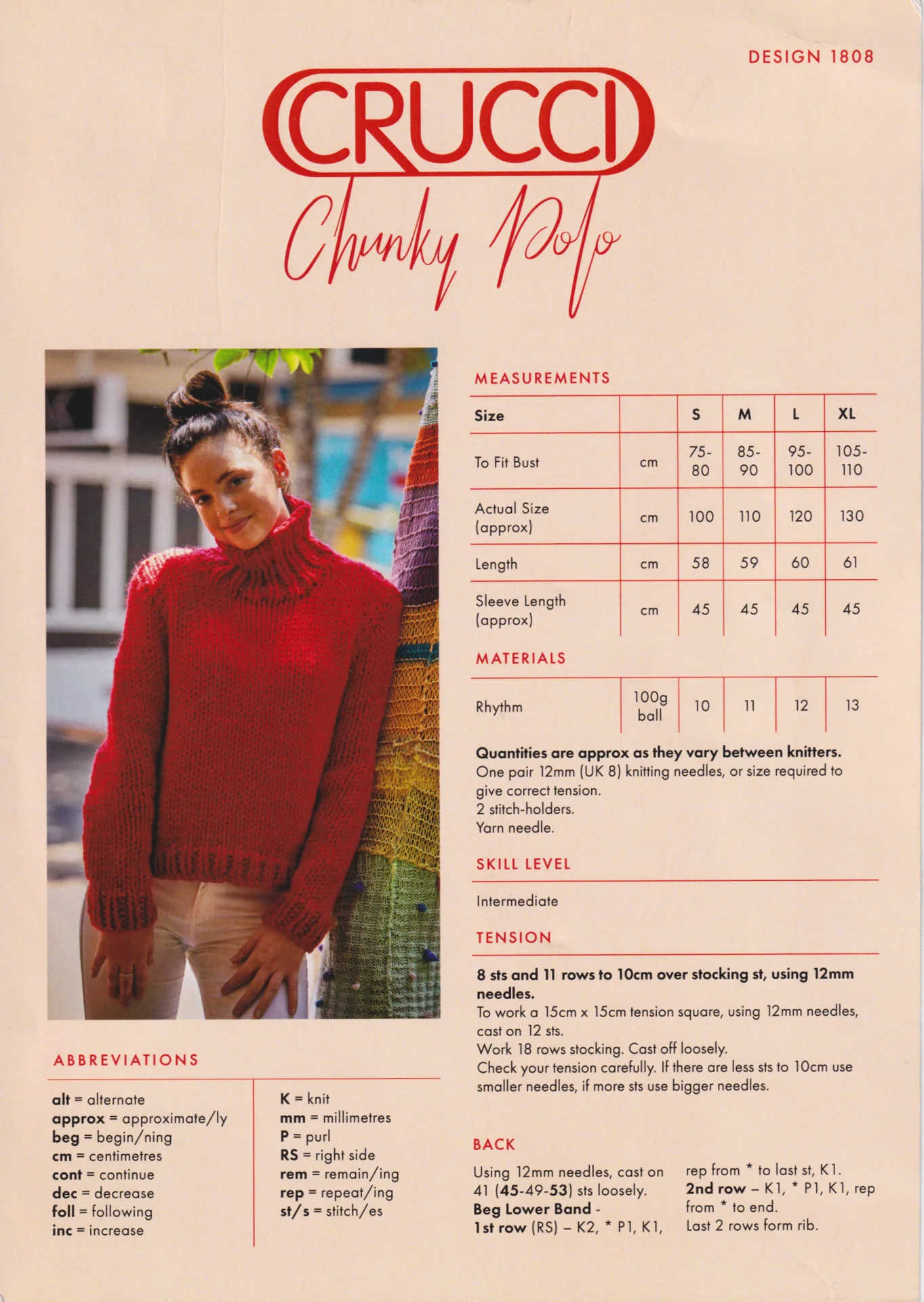 Crucci Pattern 1808 Chunky Polo