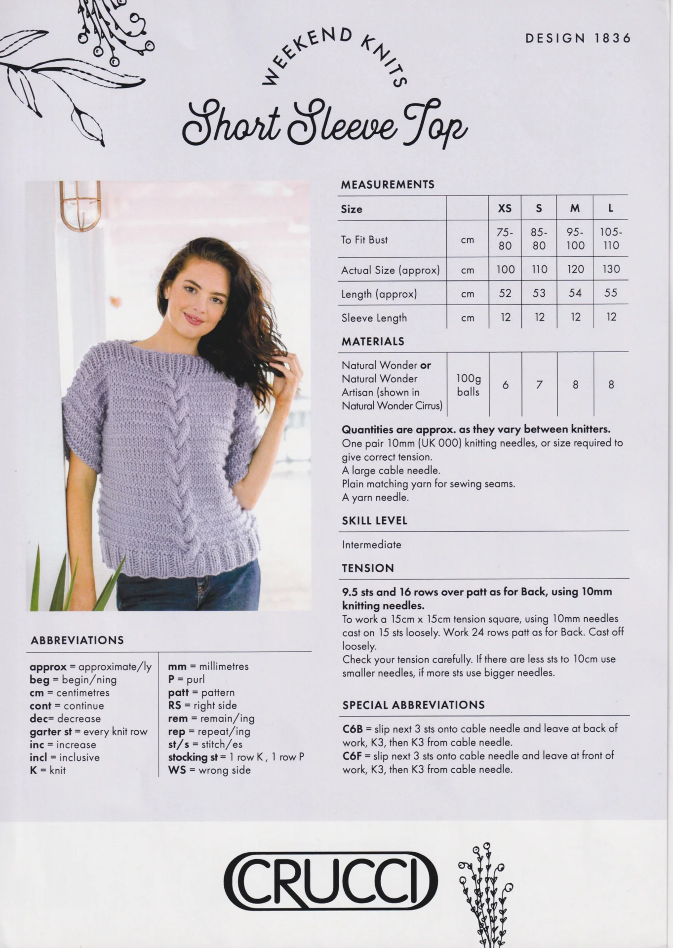 Crucci Pattern 1836 Artisan Top