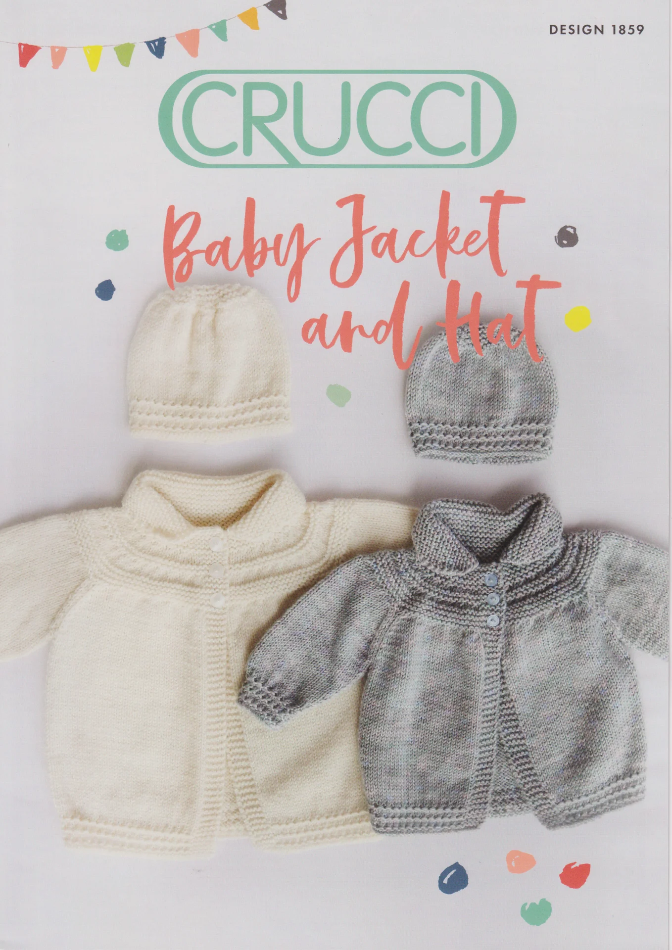 Crucci Pattern 1859 Baby 8 Ply Jacket and Hat