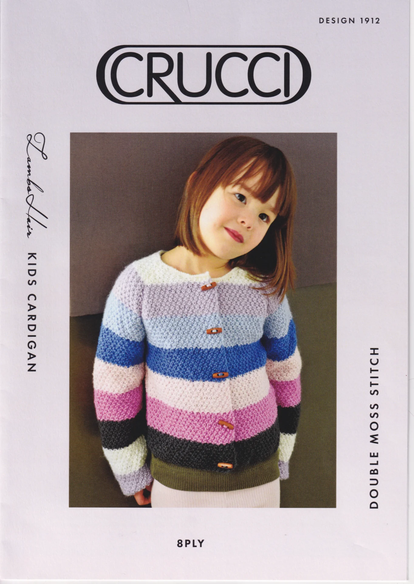 Crucci Pattern 1912 Kids Moss Cardi
