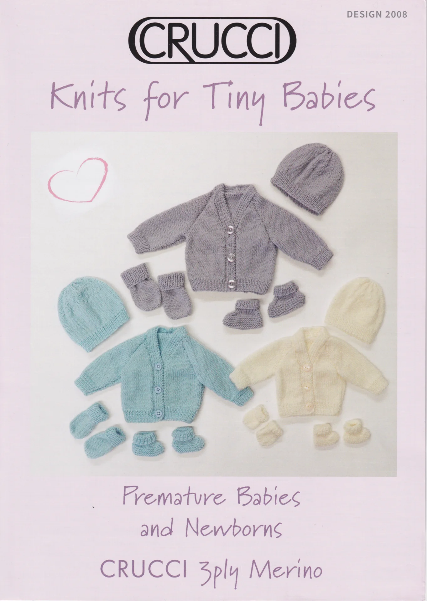 Crucci Pattern 2008 Premature Babies and Newborns 3 Ply