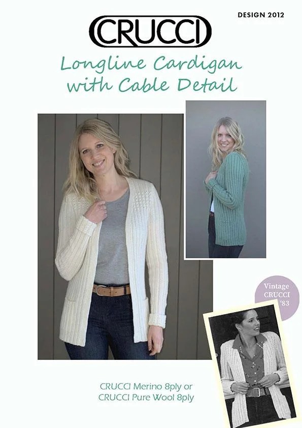 Crucci Pattern 2012 8 Ply Long Cardigan